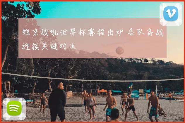 维京战吼世界杯赛程出炉 各队备战迎接关键对决